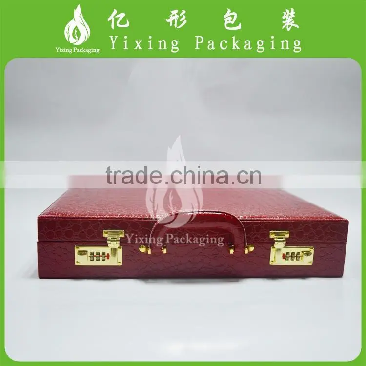promotional large handmade PU leather 24 slots wholesale watch case