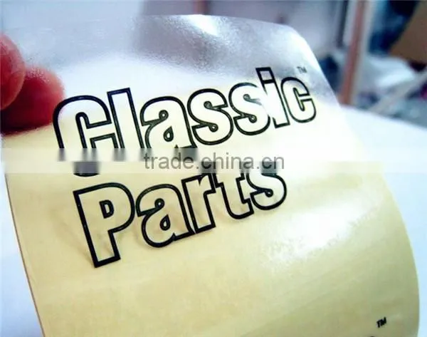 Shanghai custom adhesive transparent stickers printing