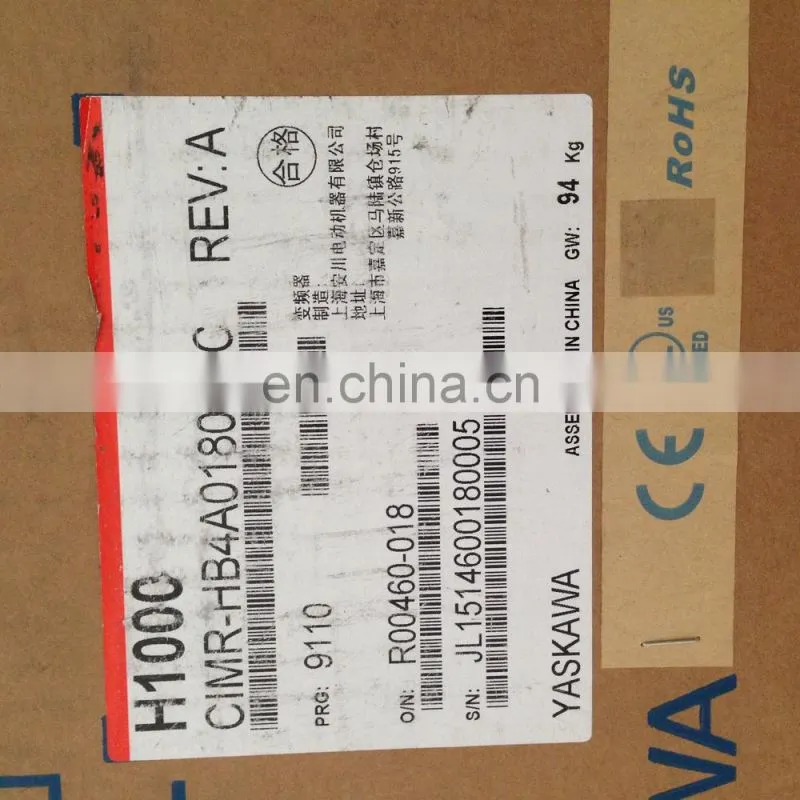 Yaskawa CIMR-HB4A0180 H1000 90KW Inverter AC3PH 380-480V IP20 High Quality Genuine