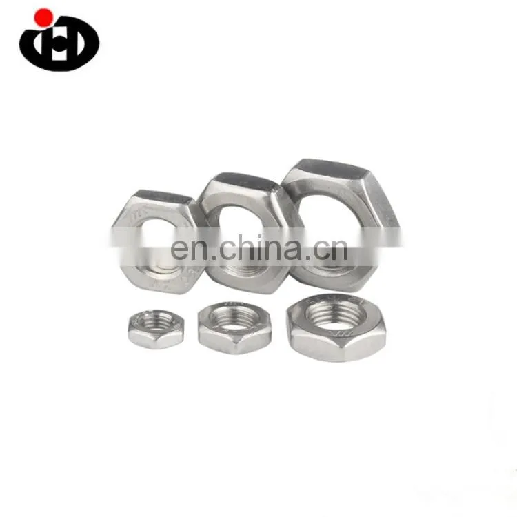 Hexagon thin nuts in stainless steel DIN936 with high quality screws