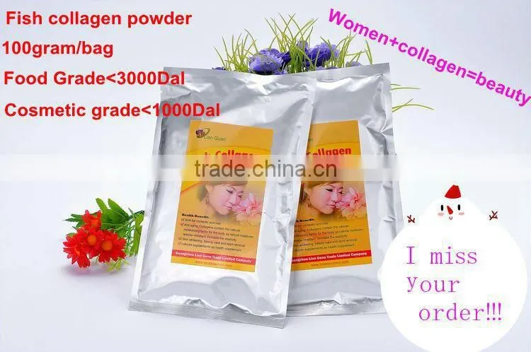 2015 hotsale 100% pure fish collagen powder for drink&facial use