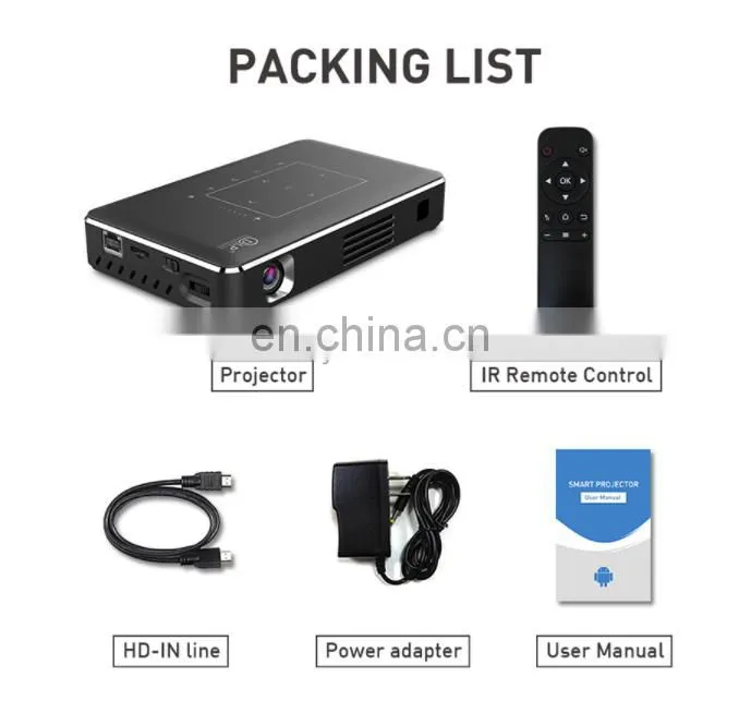 Latest 4k video portable P10 II interactive projector 2.4G/5G wifi touch screen mini phone wireless projector
