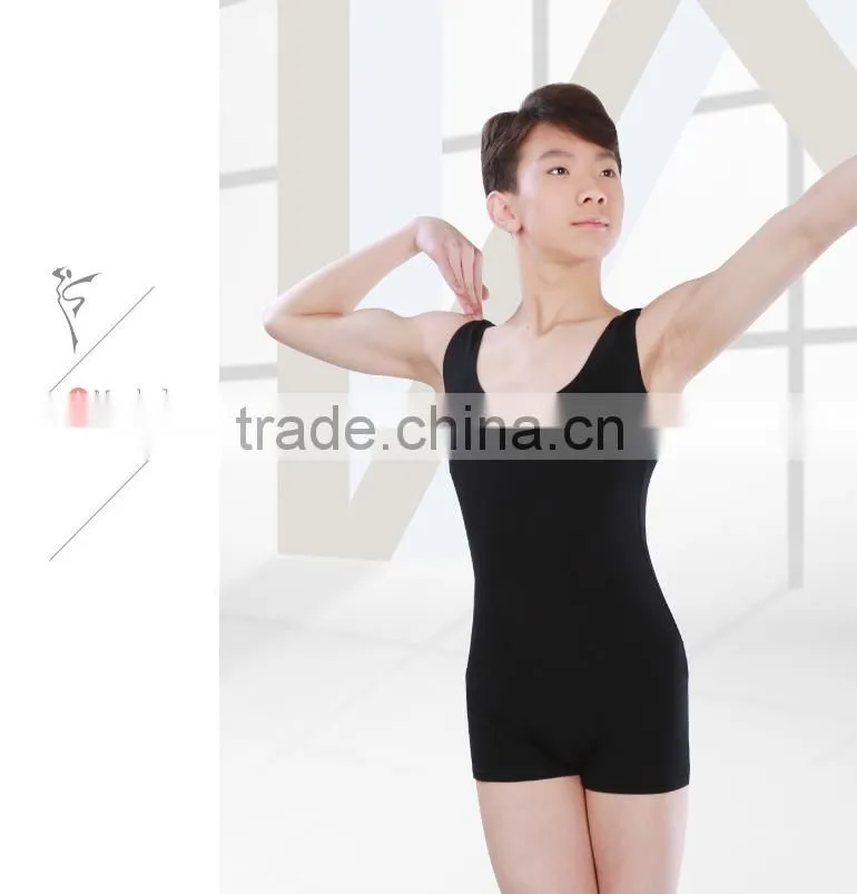 Men's Shorty Unitard, Boy's Leotard with Shorts, Men's Gymnastics Leotard