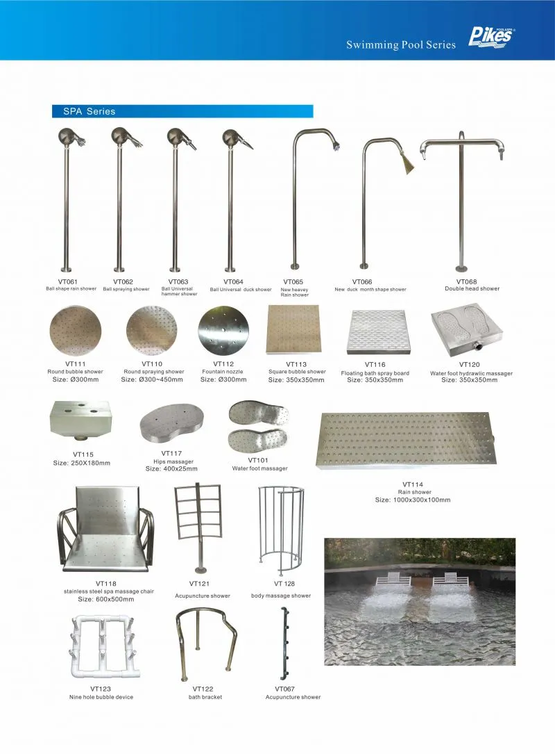 Stainless Steel Spa Nozzle Outdoor Pool Shower For Swimming Pool And Garden