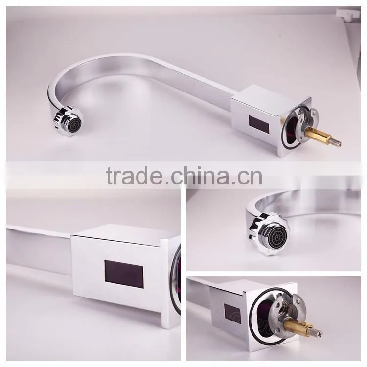 China Manufacturer Polished Solid Brass Sink Automatic Faucet