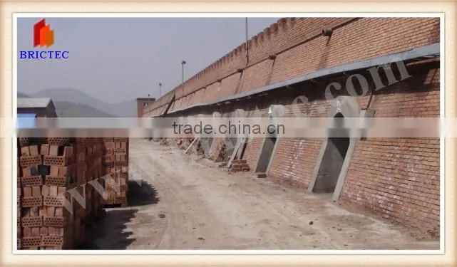 Automatic china brick making machine with brick firing kiln design