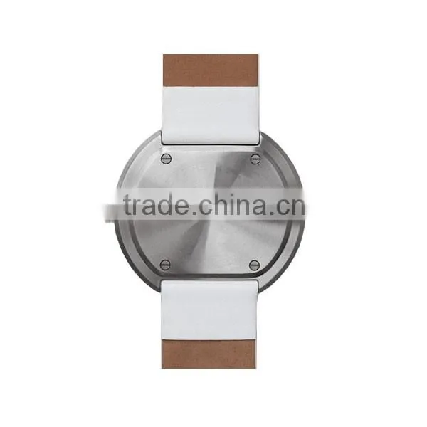Fashion design new arrival stainless steel case custom watches with leather strap