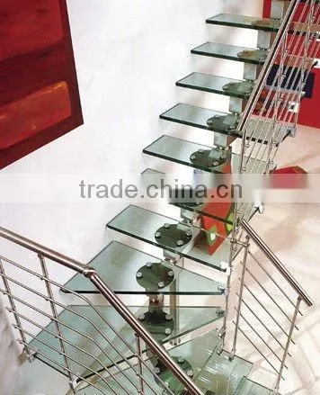 good quality glass stair and railing pillars