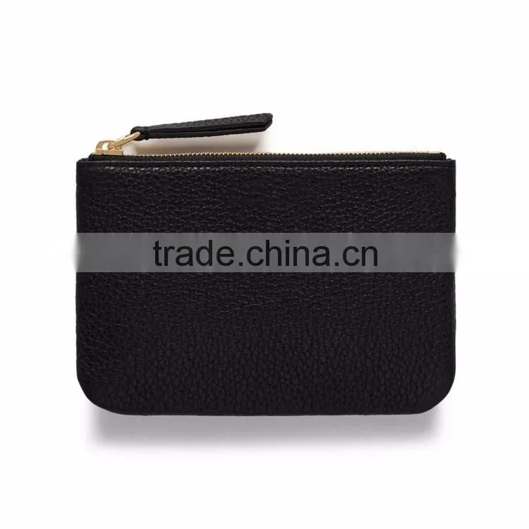 Fashion leather zipped coin purse Wholesale top quality cowhide coin pocket