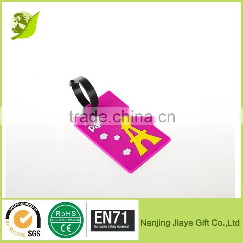 Soft PVC Luggage Tag Travel Tag