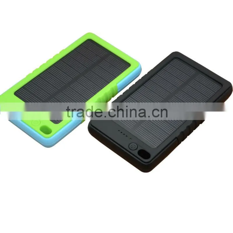 manufacturer customized 8000mah mobile solar charger/ solar power bank For Mobile Phone