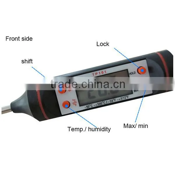 Creative combination Instant Read Meat Thermometer and BBQ grill brush kitchen thermometer for sale