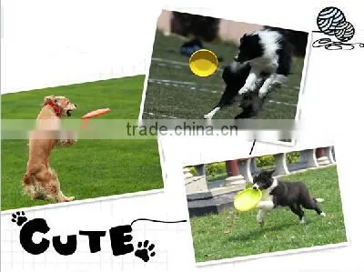 soft silicone frisbee rubber toys for dog promotional toys