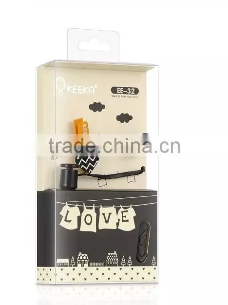 Good silicon soft earplug earphone with talking MIC for Samsung GALAXY S4/S5/S6