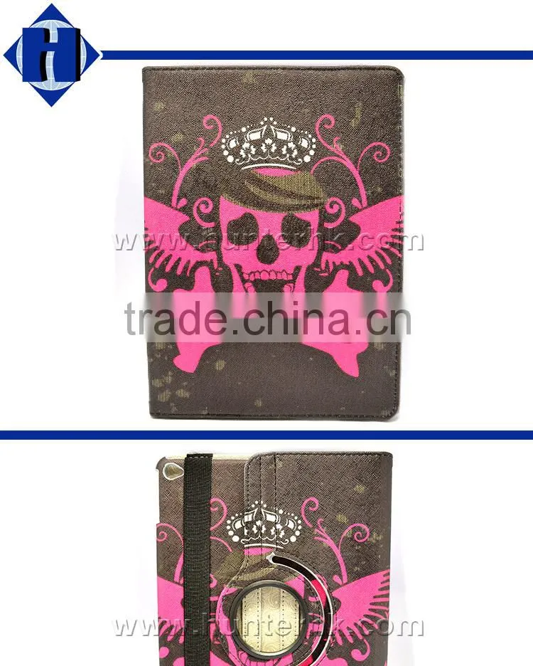 Skull Rotating Function Tablet Case For iPad Air 2