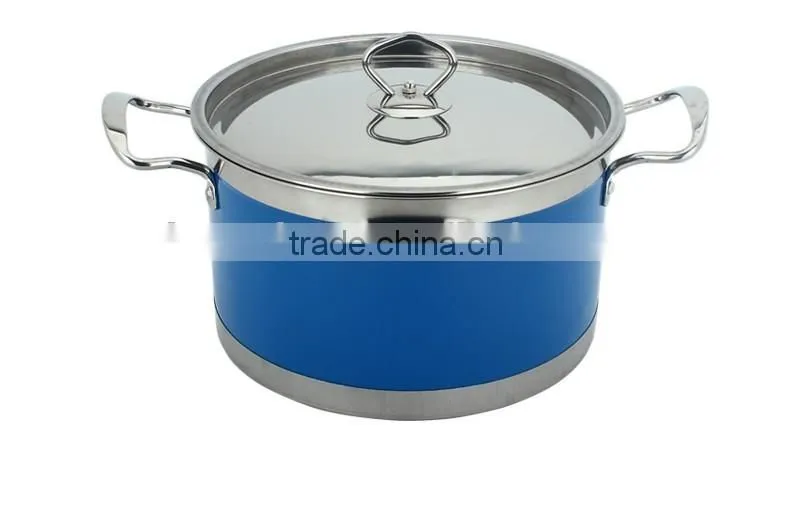fashion colorful induction cookware set die cast korea cast