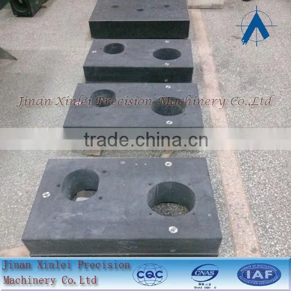 Polished and high precision DIN 000 machinery components High precision granite column