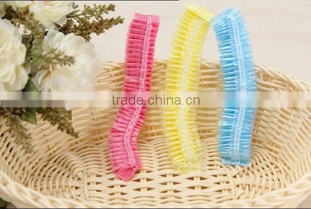 Disposable bath shower boffant hair cap