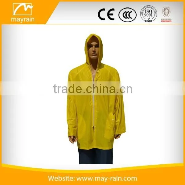Adult waterproof high-grade PVC raincoat poncho with hood