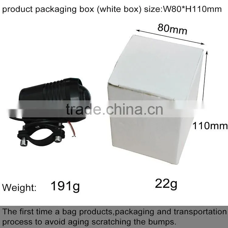 Hight lumen 10w U2 led motorcycle spot head light