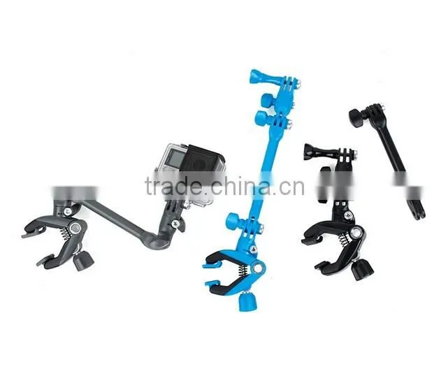 360-degree Rotation Clip Jam for Gopro 4 3+/3 2 1 Guitar Music Clamp Holder Mount
