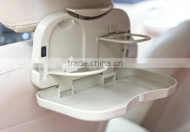 (120503)Car dining table folding car pallet back seat drink holder water car cup holder drink holder