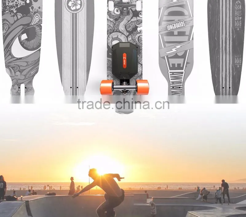 Landwheel dual 1100w motor electric skateboard battery with remote control