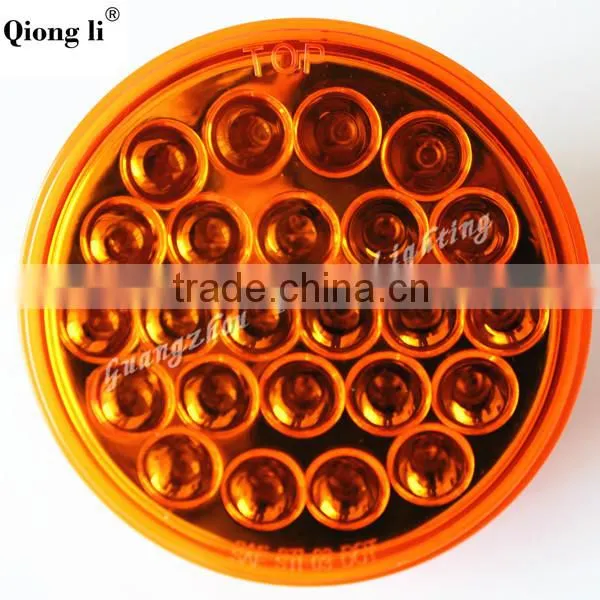 12V red 4" round factory directly best price truck led signal light
