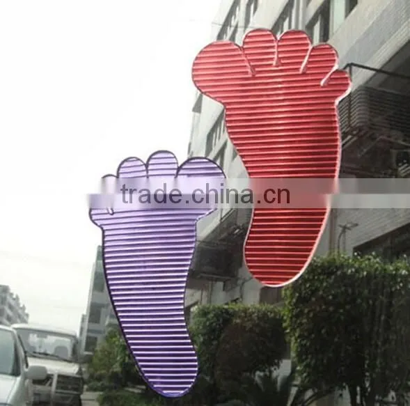 foot shape mobile phone anti slip pad,pu gel sticky pad