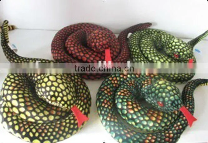 colorful 280# boa plush toys snake