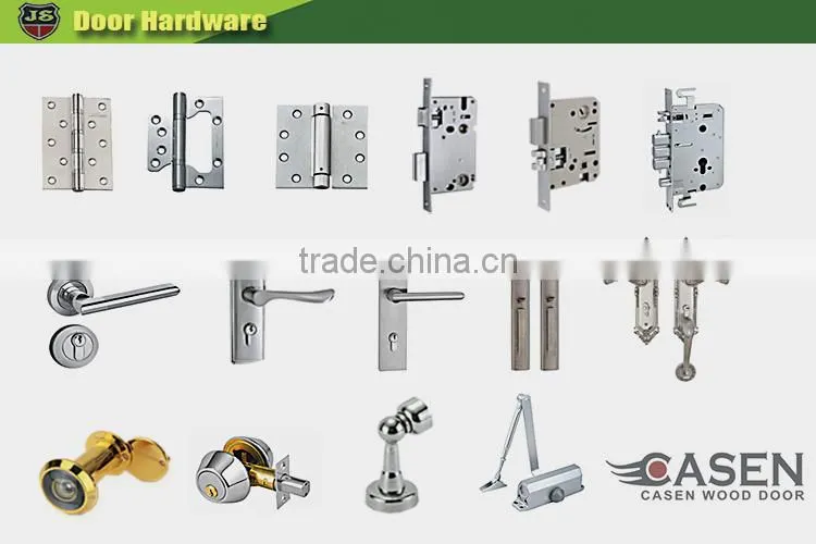 Guangzhou fencing designs white oak wooden door for modern hous design