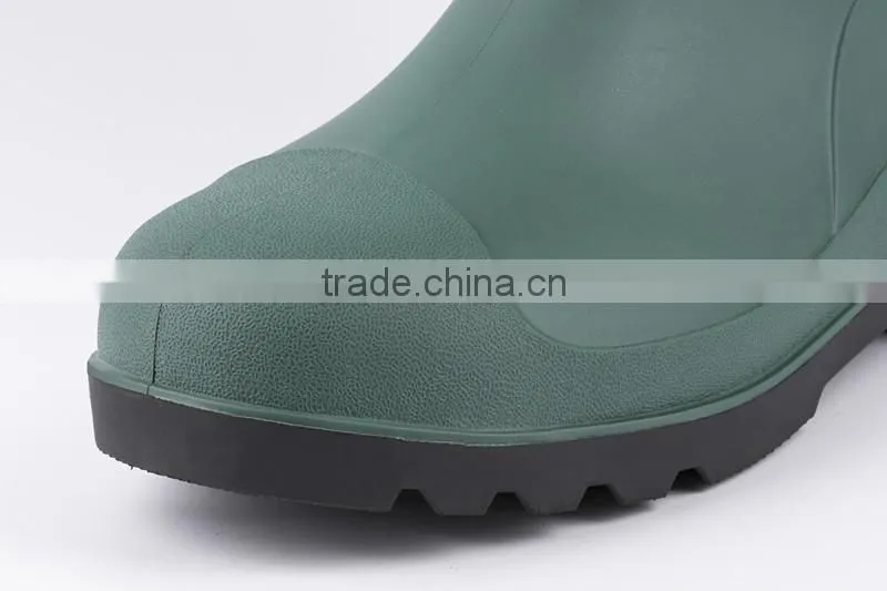 Custom steel toe cap safety rain boots
