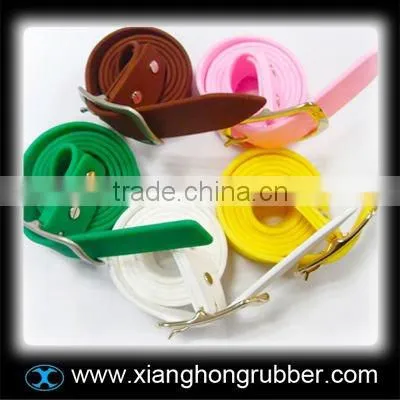 2014 latest design coloful silicone belt