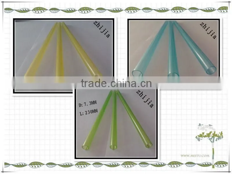 Hard plastic pp drinking straw for party