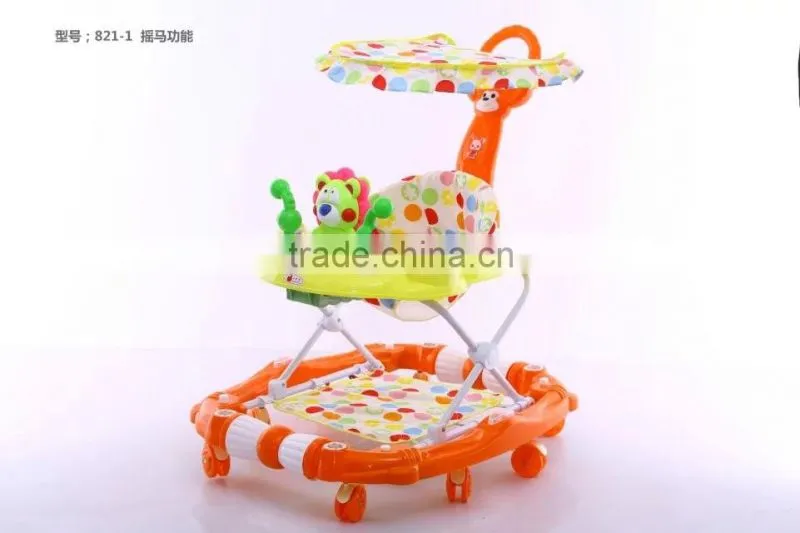 baby in a walker/baby walker with 8 swivel wheels/rolling baby walker