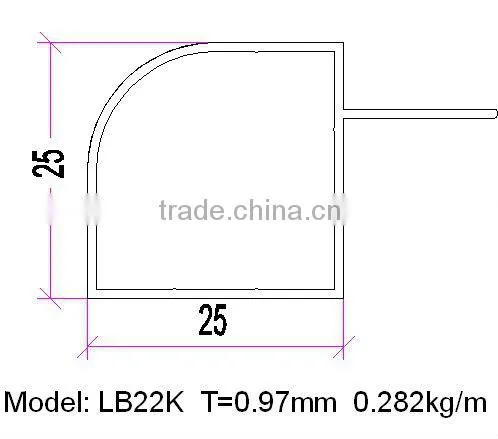wooden grain Aluminum Aluminium Profile Extrusion perfil extrudado