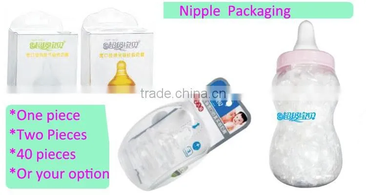 Natural Rubber Nipple Baby Bottle Nipple Non-toxic Silicone Baby Nipple