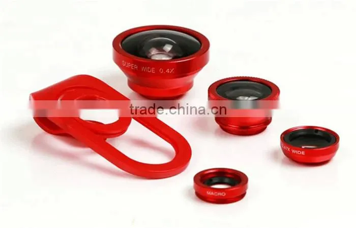 Mobile Phone Telephoto Lens 4 in 1 Detachable Multifuction Lens