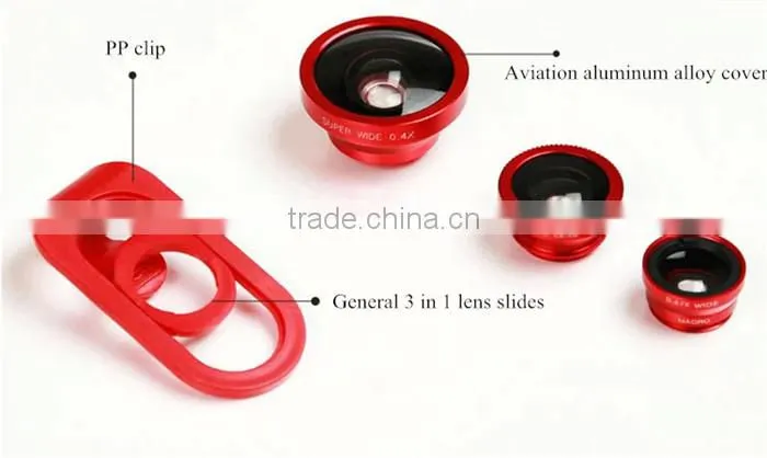 Mobile Phone Telephoto Lens 4 in 1 Detachable Multifuction Lens