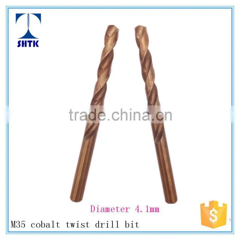 factory direct supply, M35 cobalt, drill bit, twist drill bit Dia 4.1mm