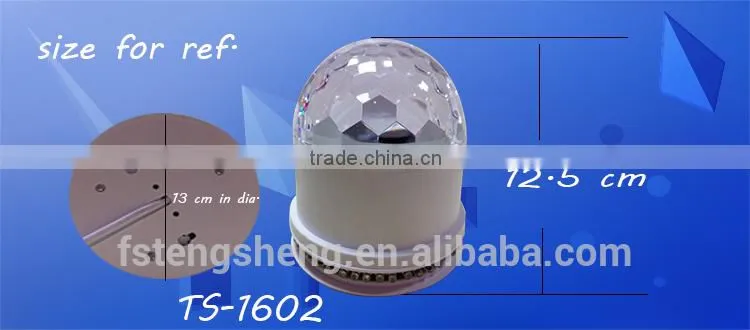 Magic color effects christmas led crystal ball indoor lighting