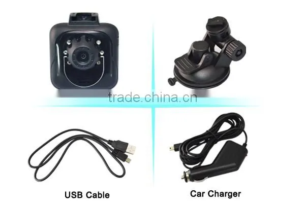 Smallest body biggest horizon 1.5inc gps g-sensor night vision1080p mini car black box camera