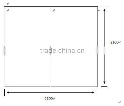 Conch 80 pvc profiles for sliding door