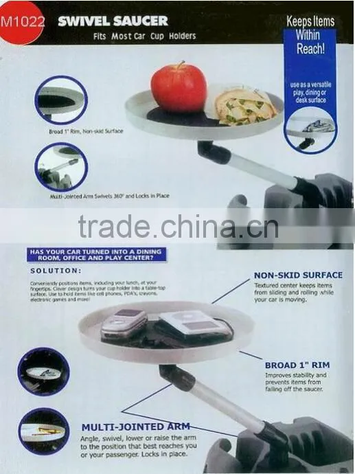 Car Rotating Tray Smart Auto organizer Auto Food Tray