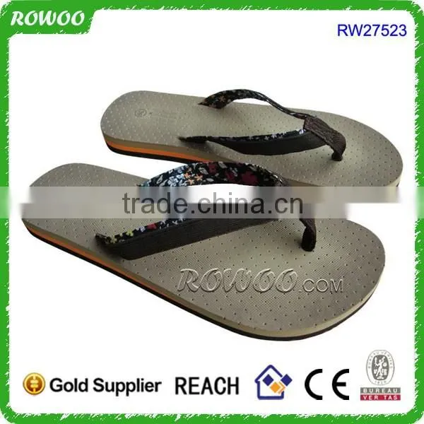 Pretty Print Cloth Women Flip Flops Breathable Indoor/Indoor Slippers