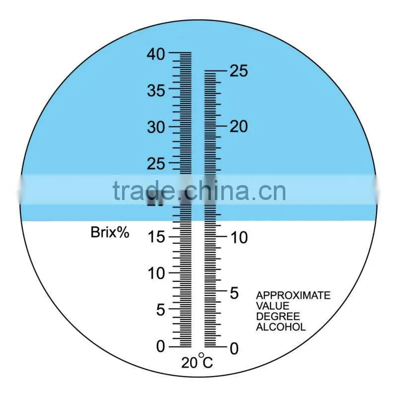 Grape 0-25% VOL 0-40% Alcohol Wine Brix Refractometer