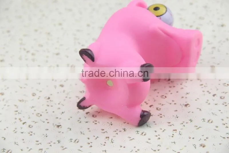 soft pvc vinyl eyes pop out toys ,vinyl pig pop eye toy
