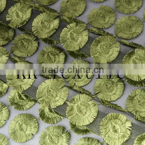 2014 Hottest embroidery fabric #8771 mesh bottom 3d spacer mesh fabric