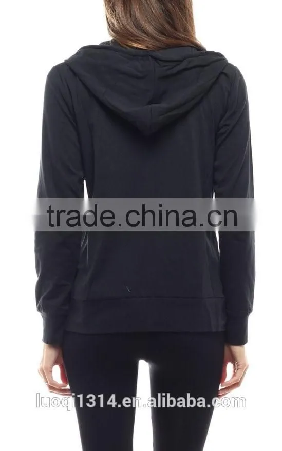 Ladies Winter Women Fitness Zip-up Hoodie Jacket