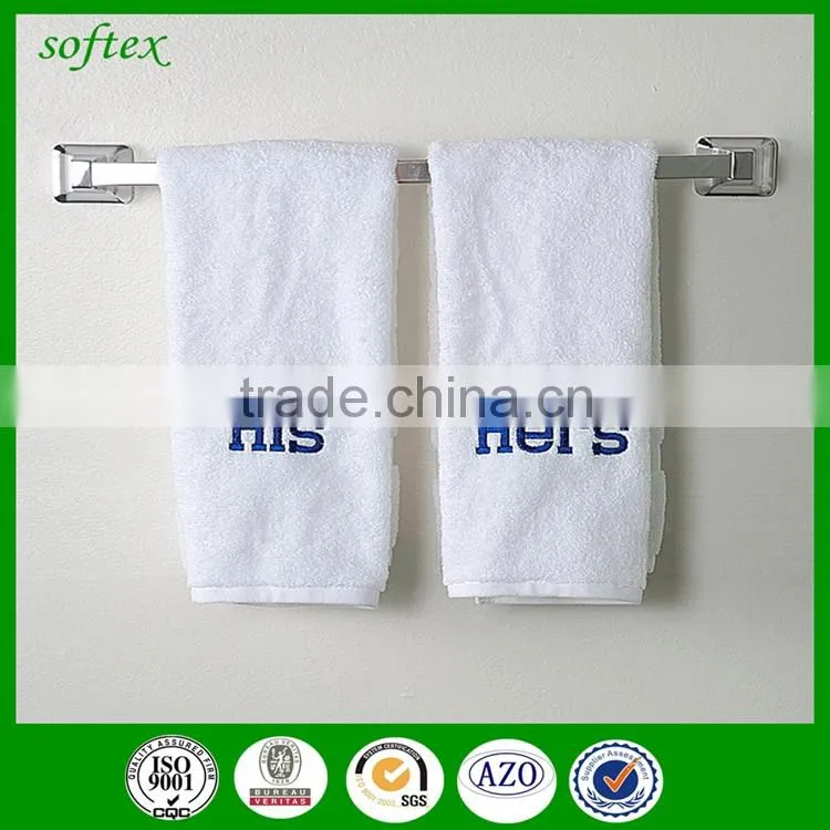 china wholesale personal Monogrammed custom embroided his and hers bath towels